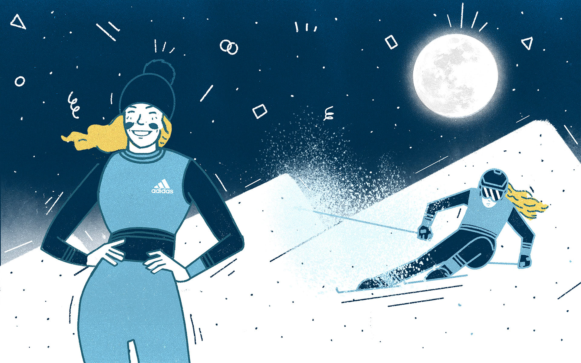 Mikaela Shiffrin Illustrations for Adidas Terrex - 3