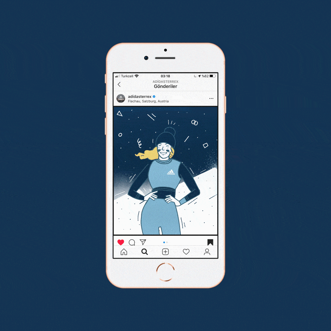 Mikaela Shiffrin Illustrations for Adidas Terrex - 4