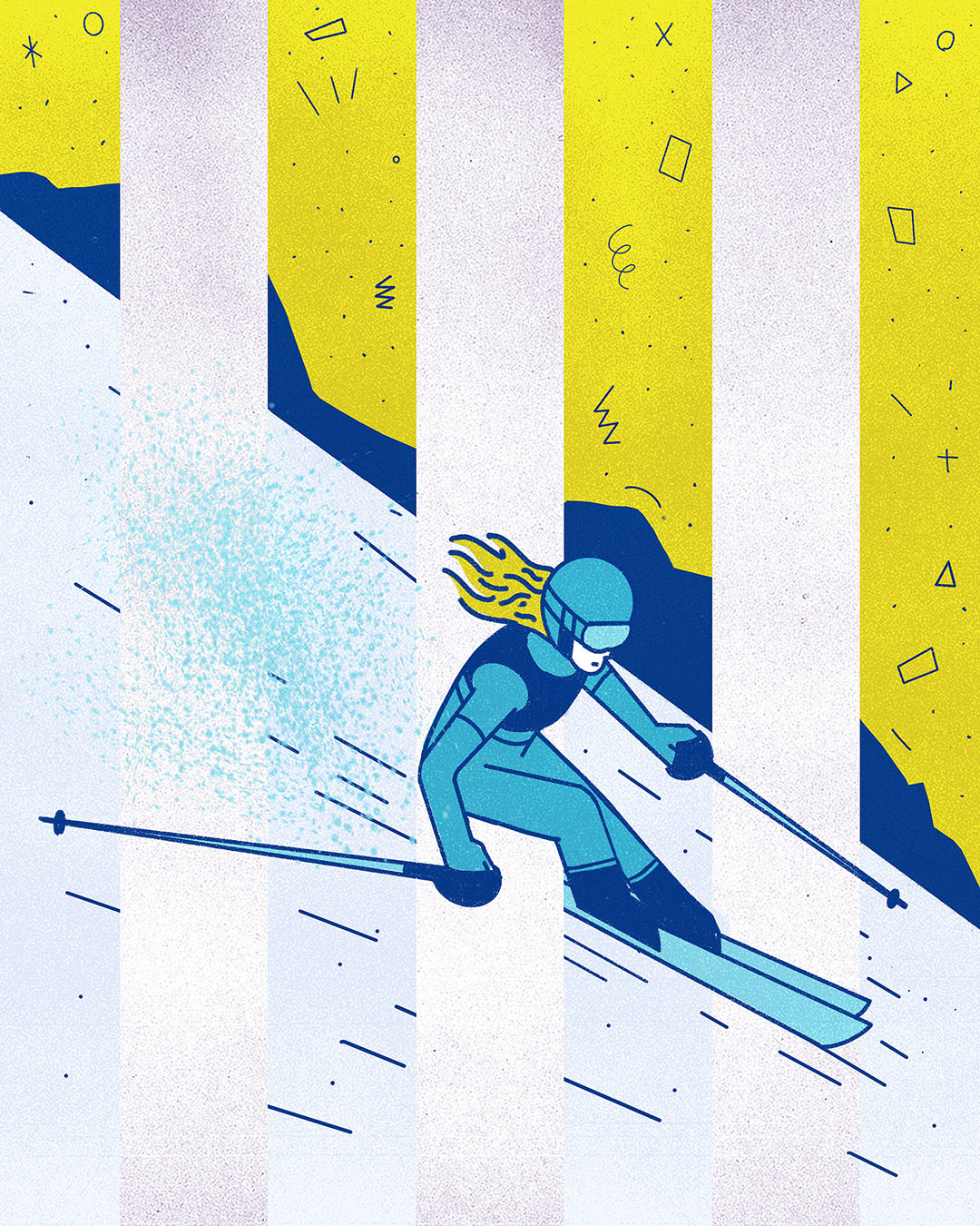 Mikaela Shiffrin Illustrations for Adidas Terrex - 5